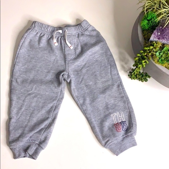 Euc Tommy Hilfiger 85 Grey Tapper Leg Jogger Pants 24m - Picture 1 of 5